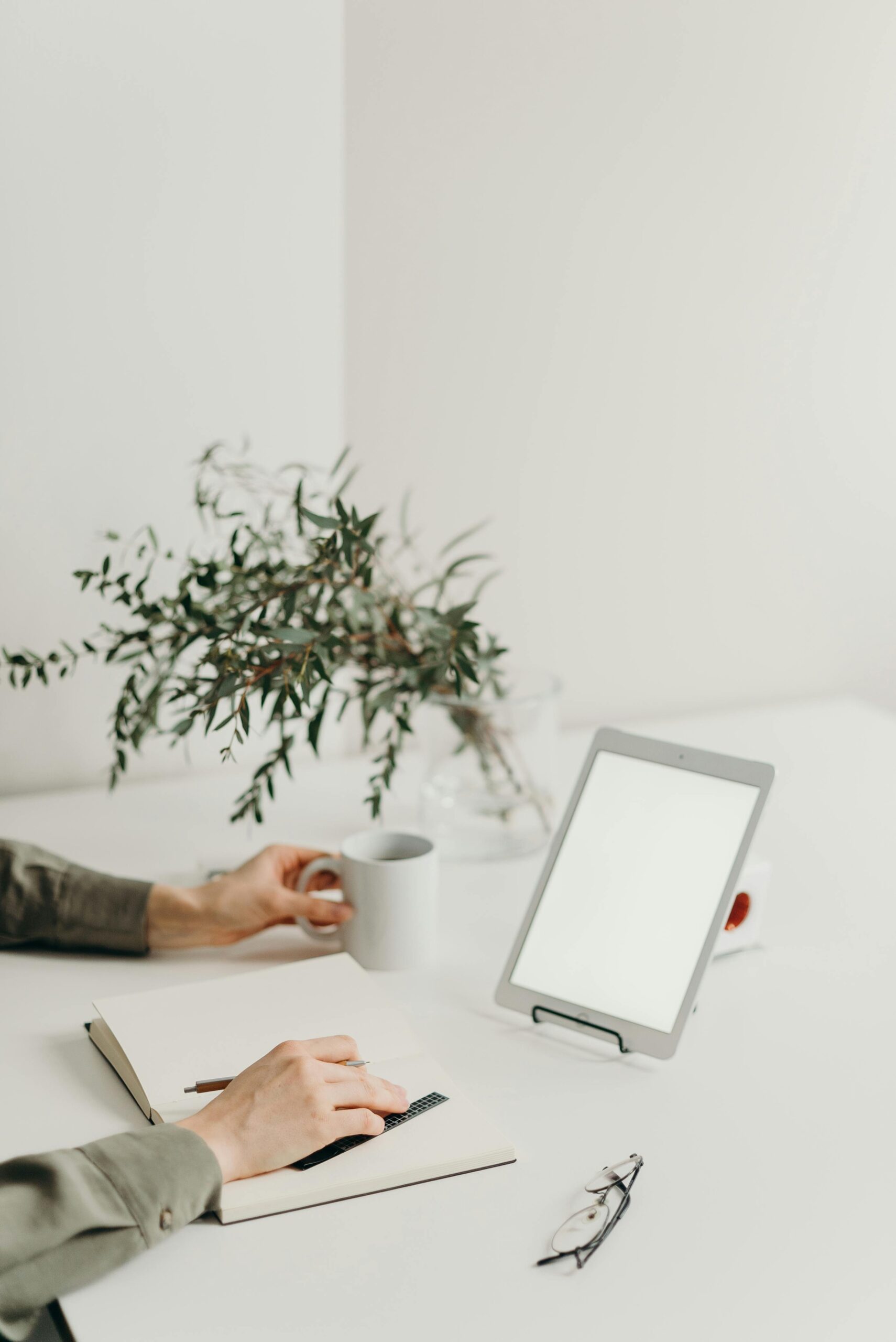 Client in a secure online therapy session with Sky Therapies